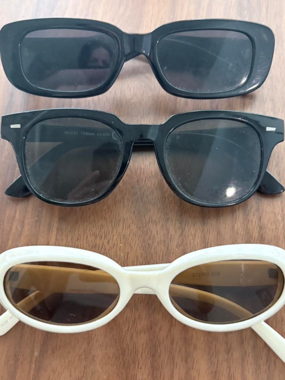 Lot of 3 sunglasses - Oval, Chunky, Classic